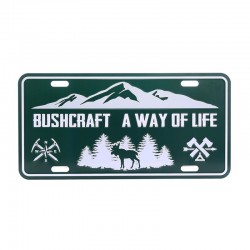License plate Bushcraft a...